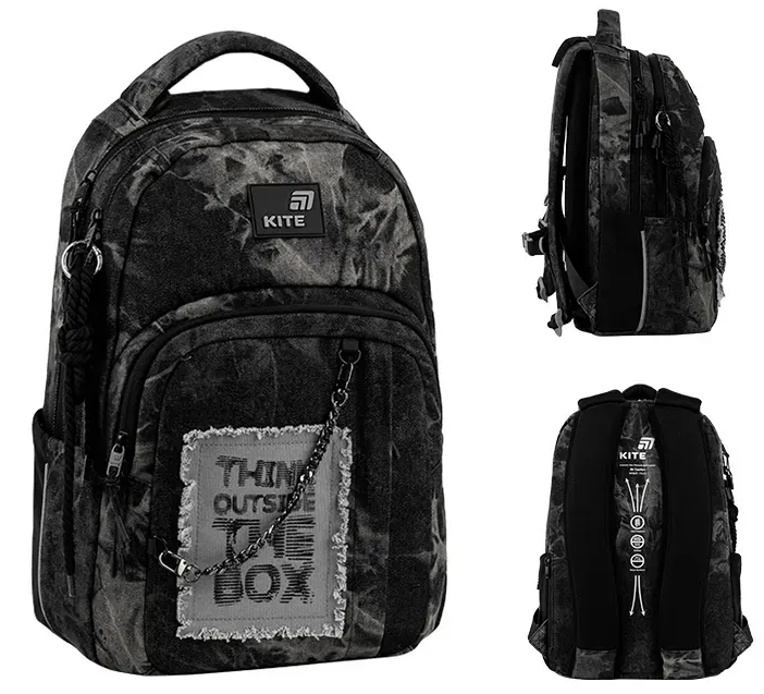 Рюкзак Education teens 2578M Denim Core 2 відділення, 4 кишені