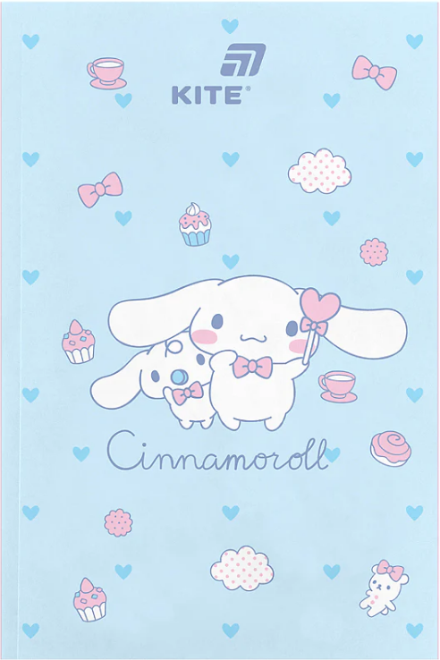 Блокнот А5 64 аркуші б/лінія м'яка обкладинка Cinnamoroll термобіндер