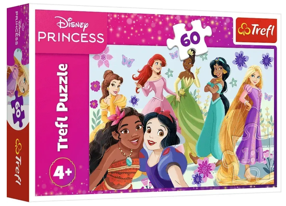 Пазли Trefl 60 елементів Disney Princess Принцеси в дії