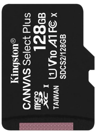 Карта пам`яті 128Gb Micro-SDXC (UHS-1) Kingston Canvas Select Plus Gen3 R-150MB/s