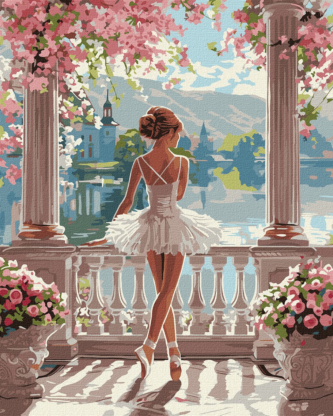 Картини по номерах акрилові «Дивовижна балерина» 40×50см
