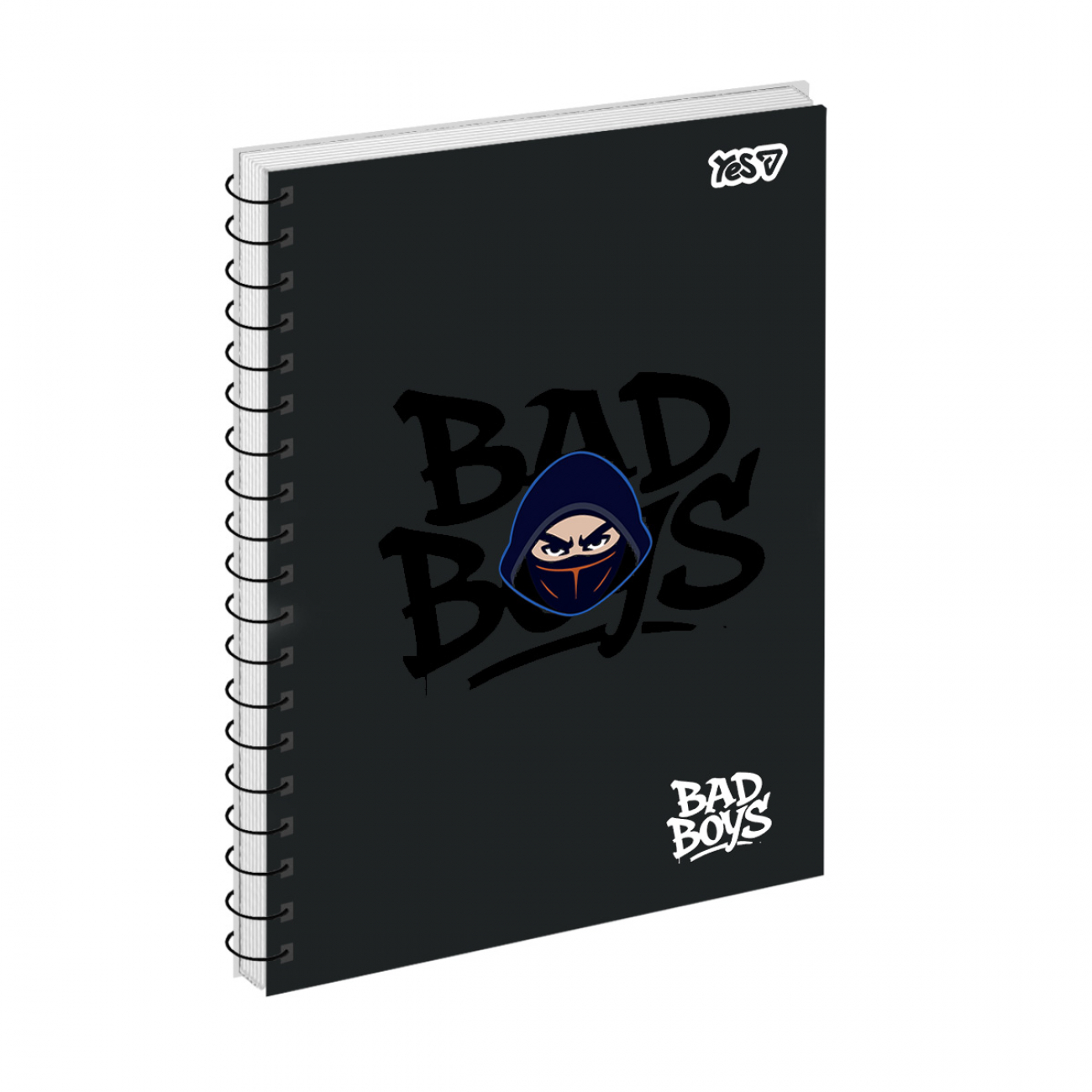 Блокнот пруж. А5 80 аркушів клітинка картонний обкладинка ВД-лак Bad boys
