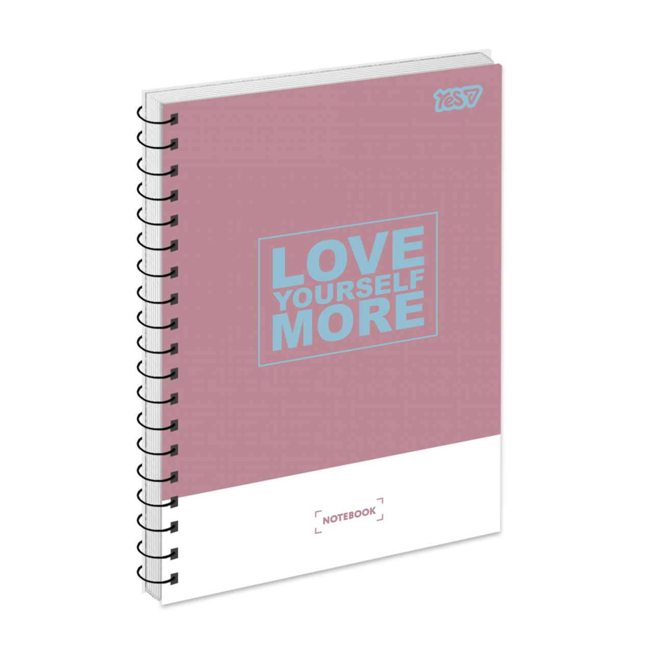 Блокнот пруж. А5 80 аркушів клітинка картонний обкладинка ВД-лак Love More