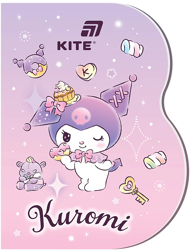 Блокнот А6 60 аркушів вирубка Kuromi
