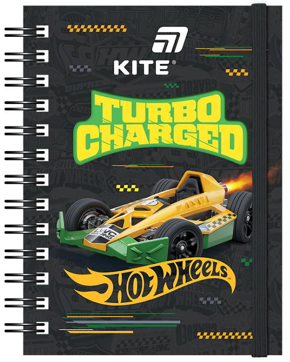 Блокнот пруж. А6 60 аркушів вирубка Hot Wheels