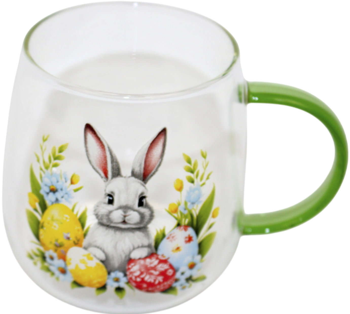 Чашка скло 420мл «Viva Easter Rabbit»