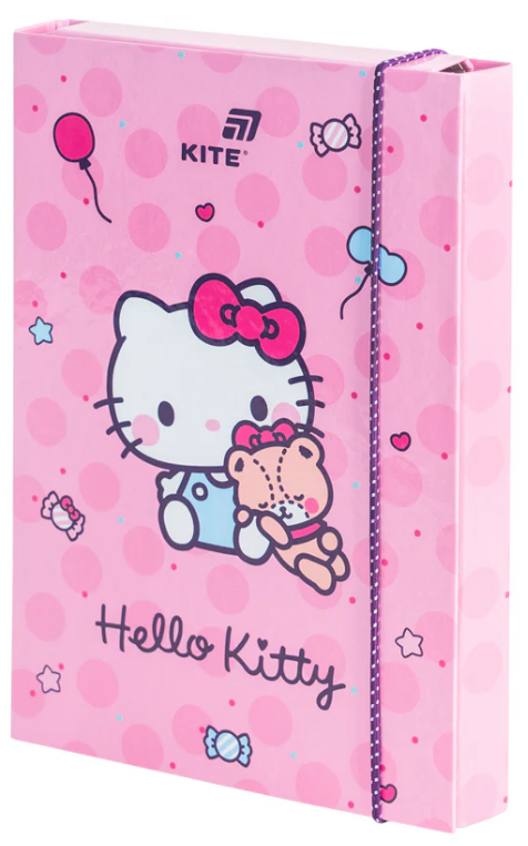 Папка для зош. В5 Hello Kitty на резинці картон