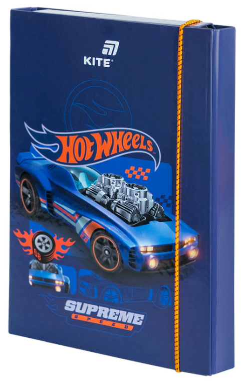 Папка для зош. В5 Hot Wheels на резинці картон