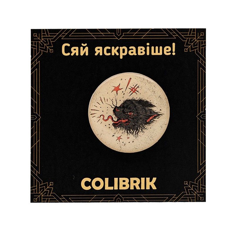 Значок пін «Кіт металіст»