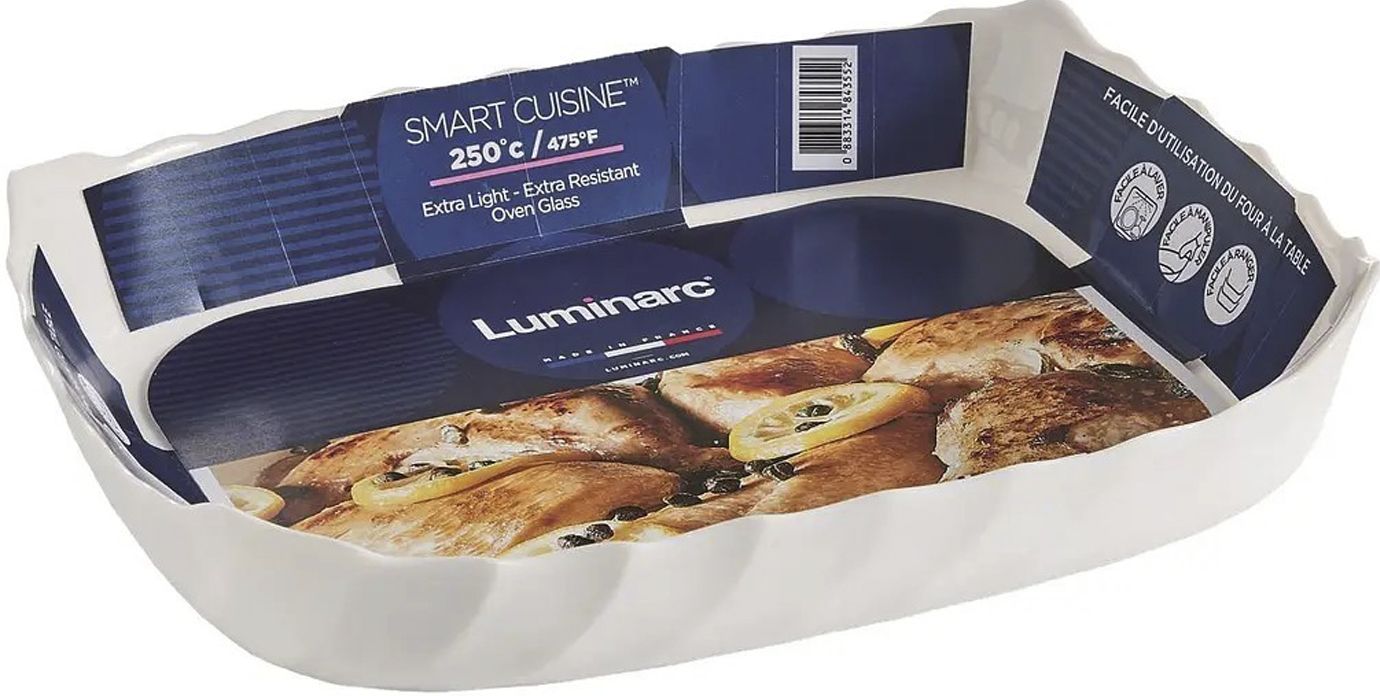 Форма для запікання «Luminarc.Smart Cuisine Trianon» 29×23см склокерам. прямокутна
