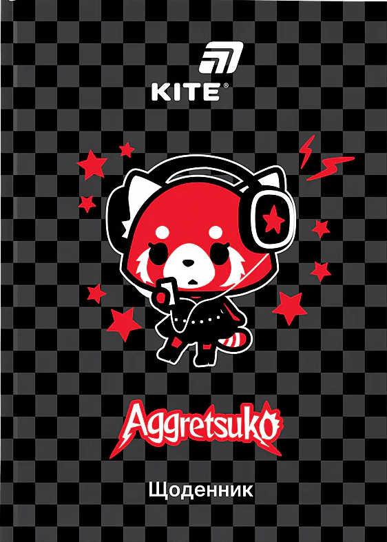 Щоденник шкільний А5 Aggretsuko тверда обкладинка