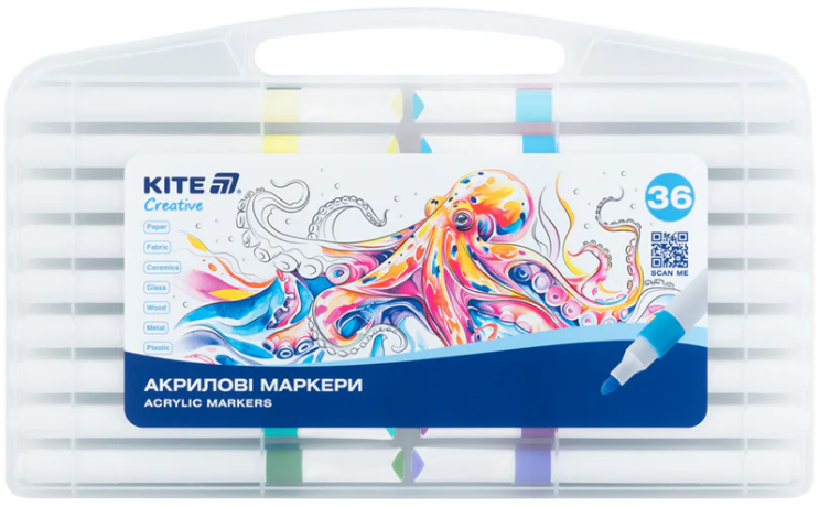 Набір маркерів акрилових Creative Jumbo 36 шт