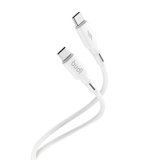 Кабель lightning > lightning Budi 1м 3A white