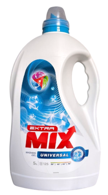 Прал. порошок рідкий 5л гель «Extra mix» універсал