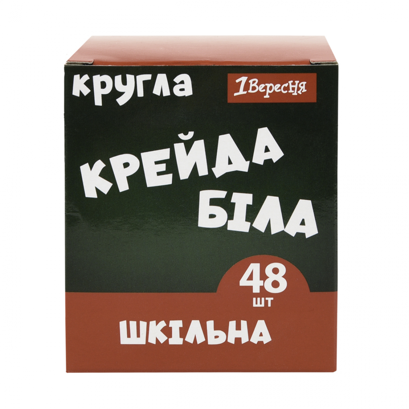 Крейда біла «1В» 48 шт кругла