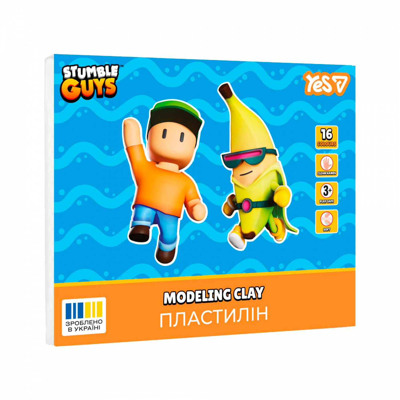 Пластилін Stumble Guys 16 кольорів 320гр