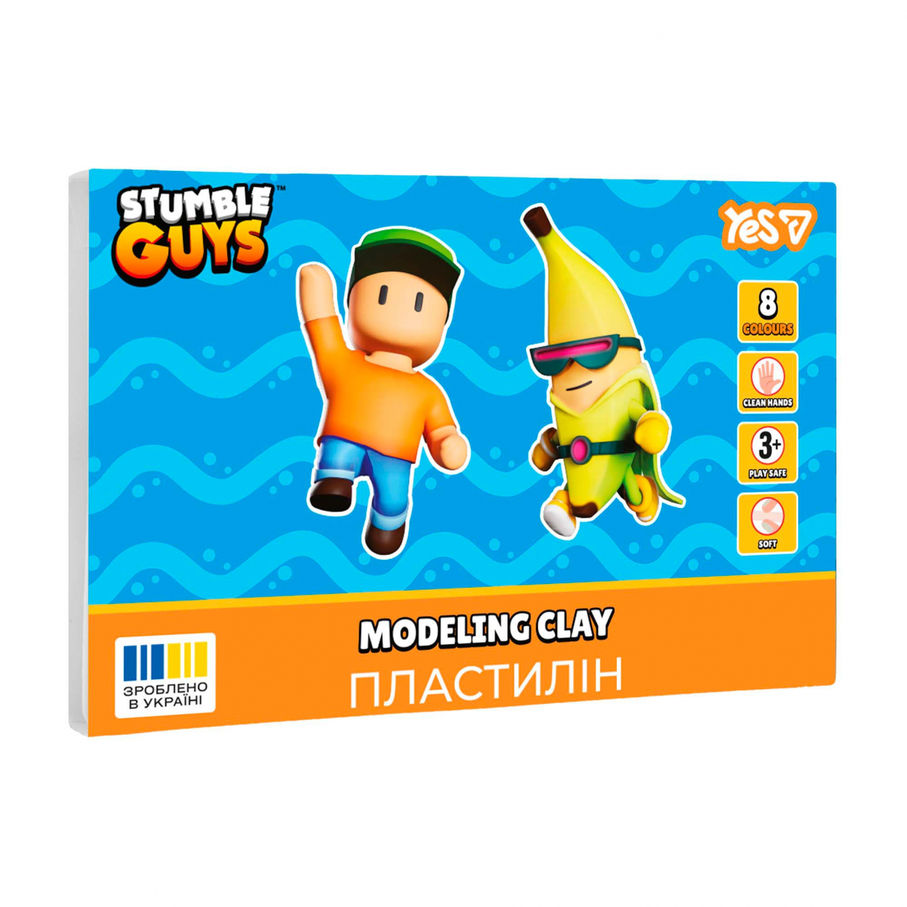 Пластилін Stumble Guys 8 кольорів 160гр