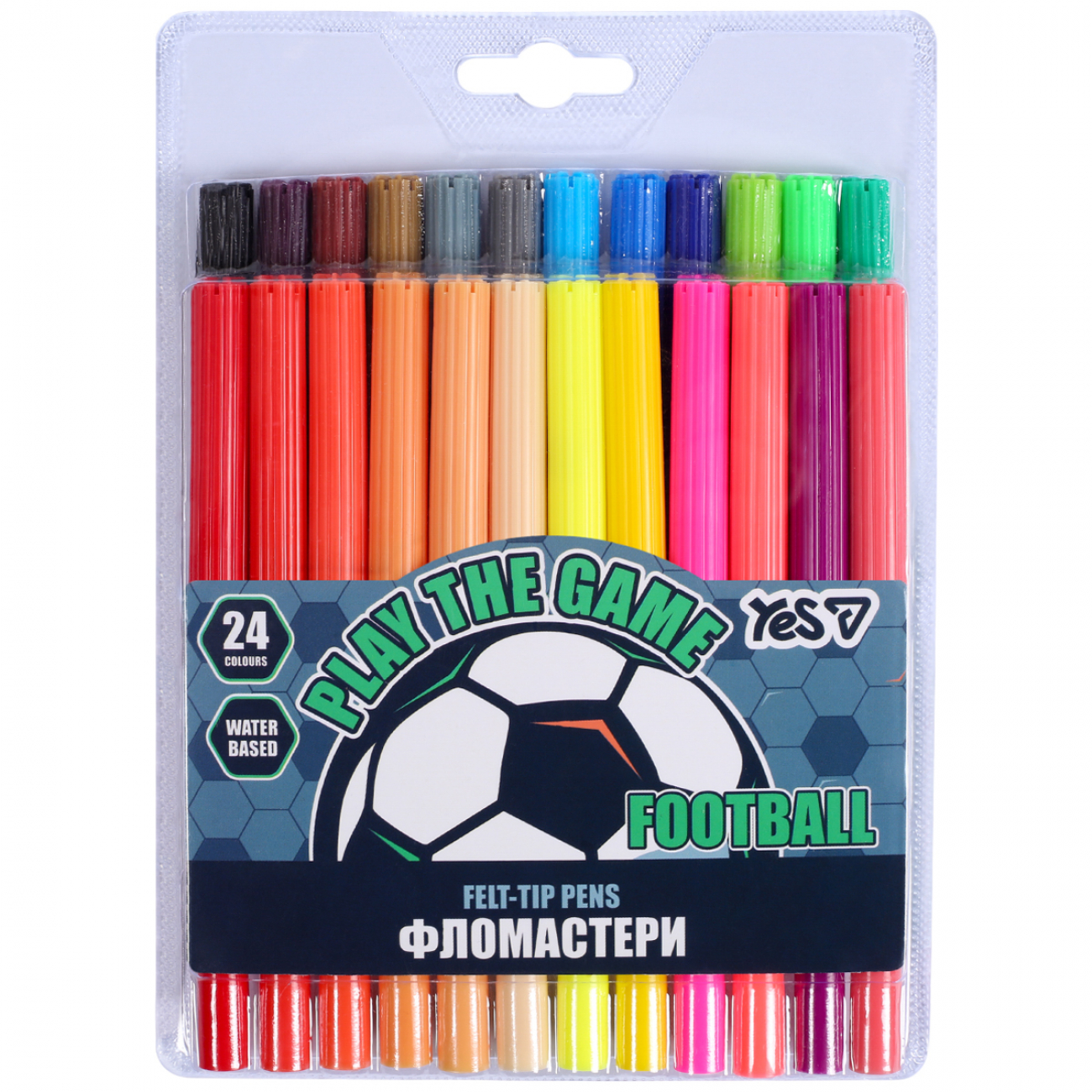 Фломастери 24 кольори «Football»