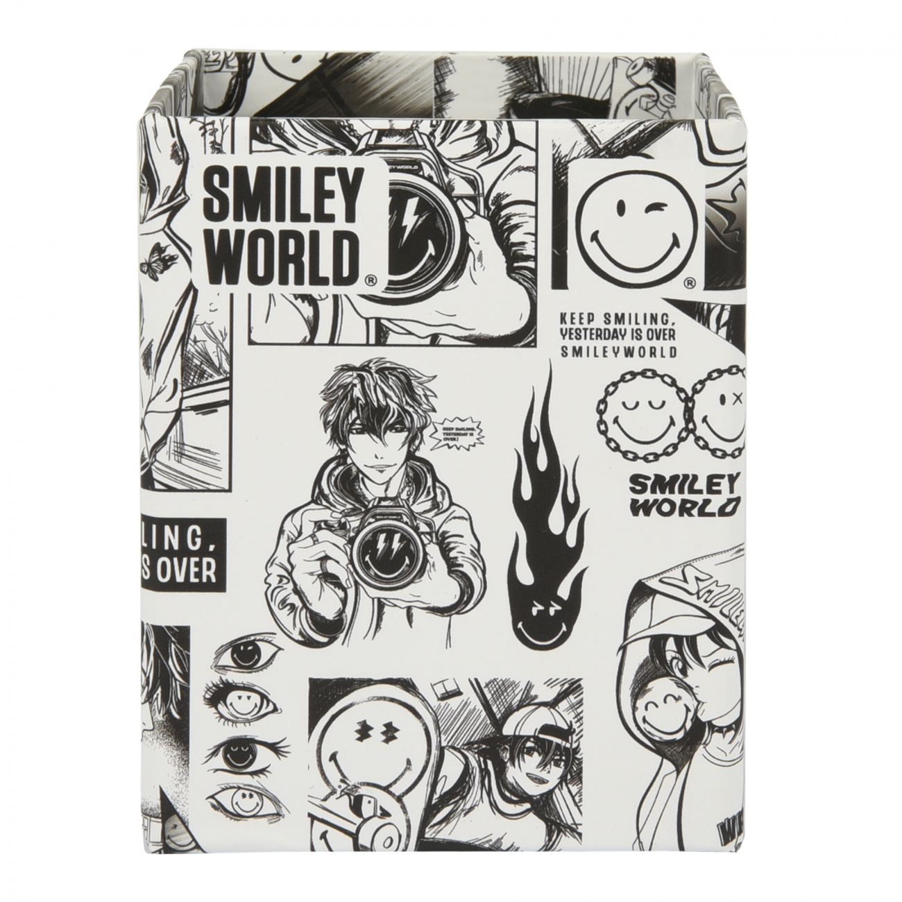 Стакан для ручок «Smiley World» картон