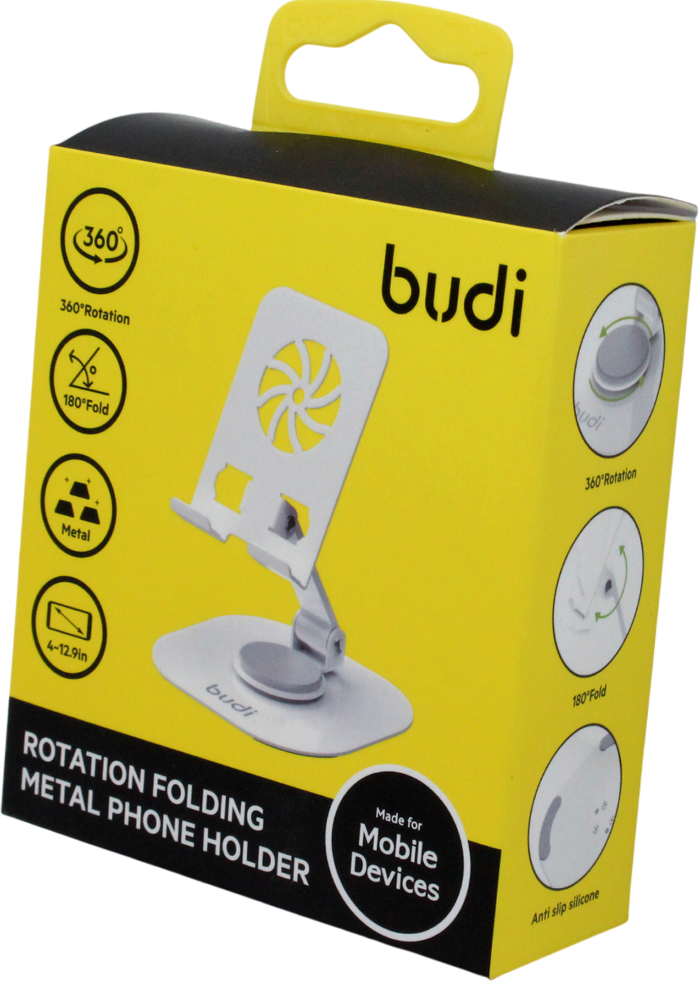 Тримач для телефону «Budi» white