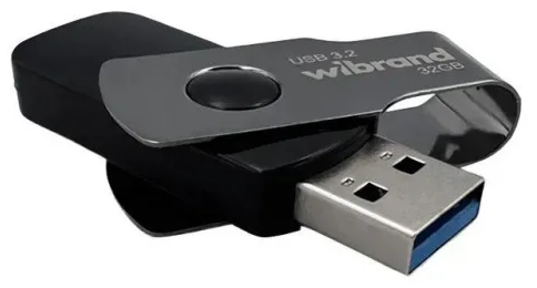 Флеш-пам`ять 32GB «Wibrand» Gen 1 Lizard USB3.2 black