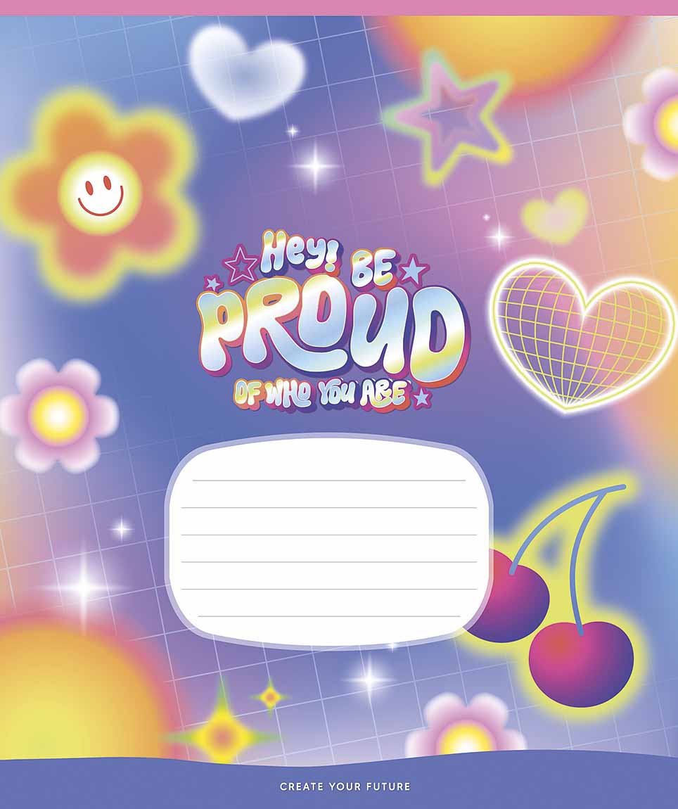 Зошит 18 аркушів лінія Star «Cool stickers» ВД-лак
