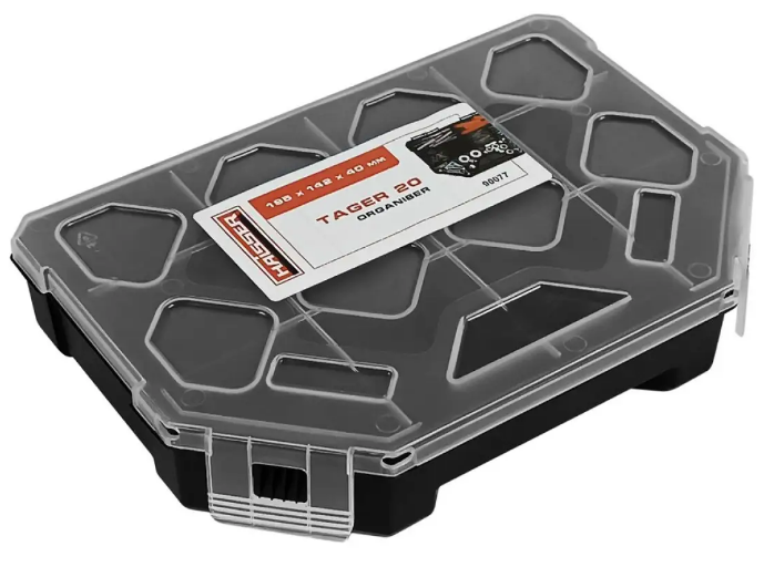Органайзер пластиковий з фіксованими секціями Haisser Tager 20low 195×142×40мм