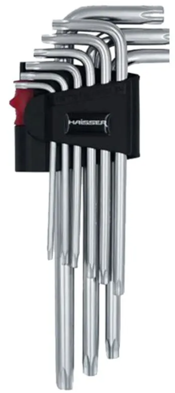 Набір ключів Haisser Torx з отвором 9 шт