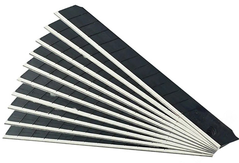 Леза для ножа «Haisser» сегментовані, 0,6×9×80мм, SK2 (10шт)