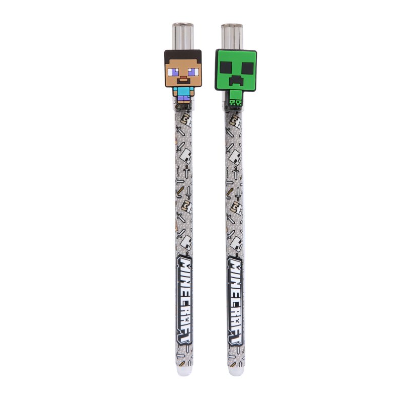 Ручка гелева Minecraft «пиши-стирай» 0,5мм синя